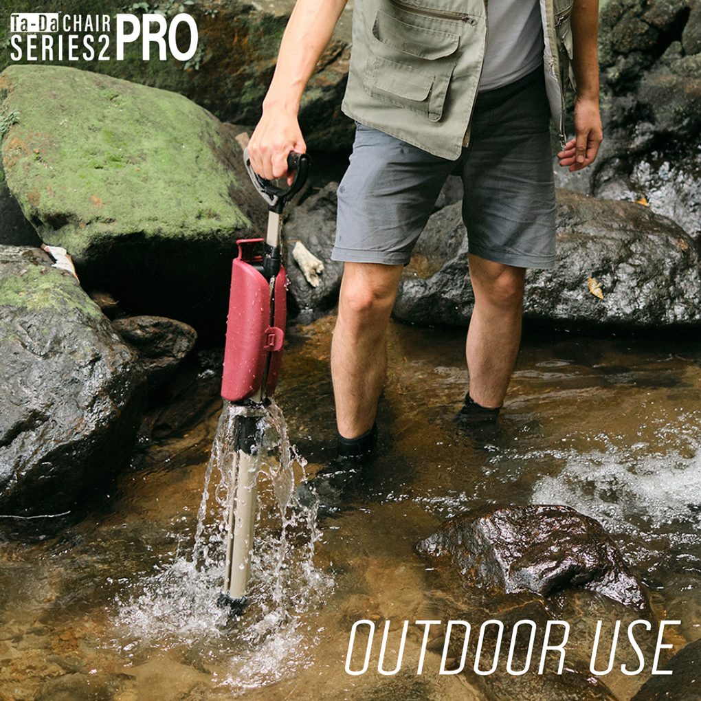 Ta-Da Chair 2 Pro 2-in-1 Walking Seat Stick | Made in Taiwan