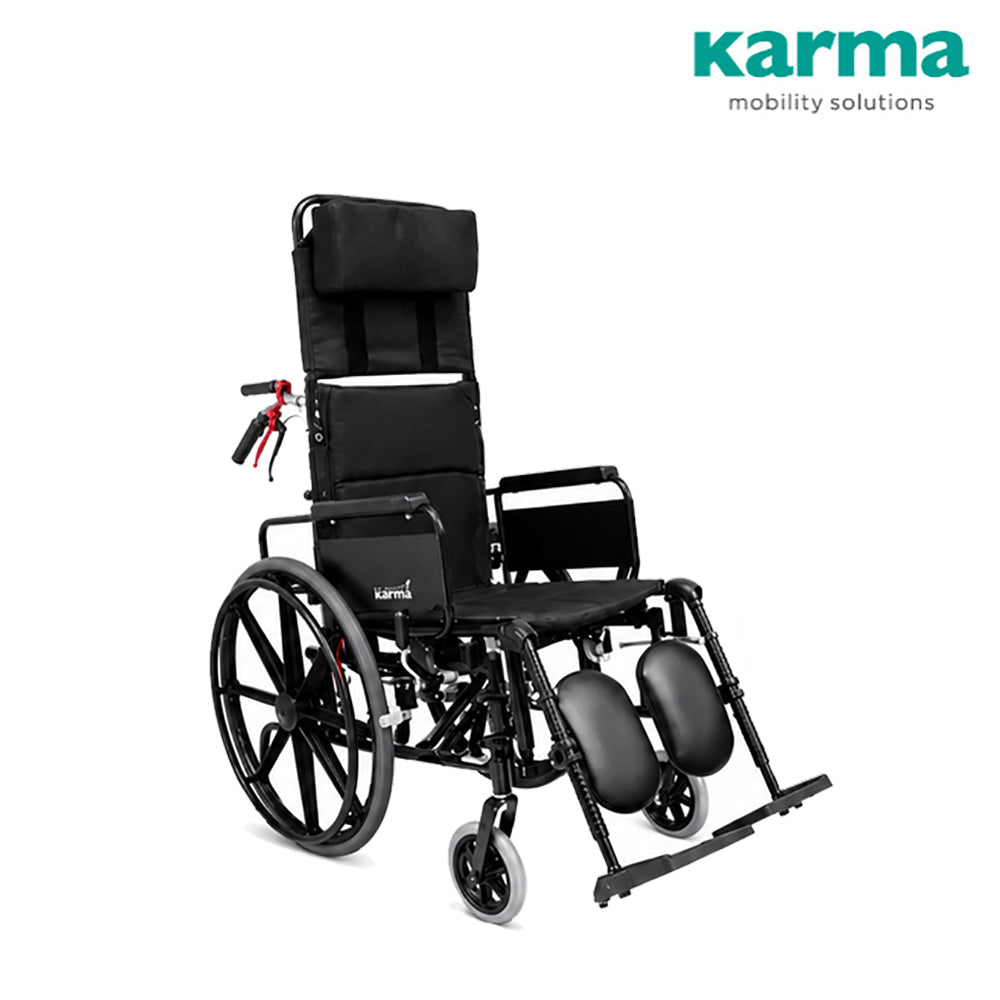 Karma KM-5000 Reclining Wheelchair (18" Seat)