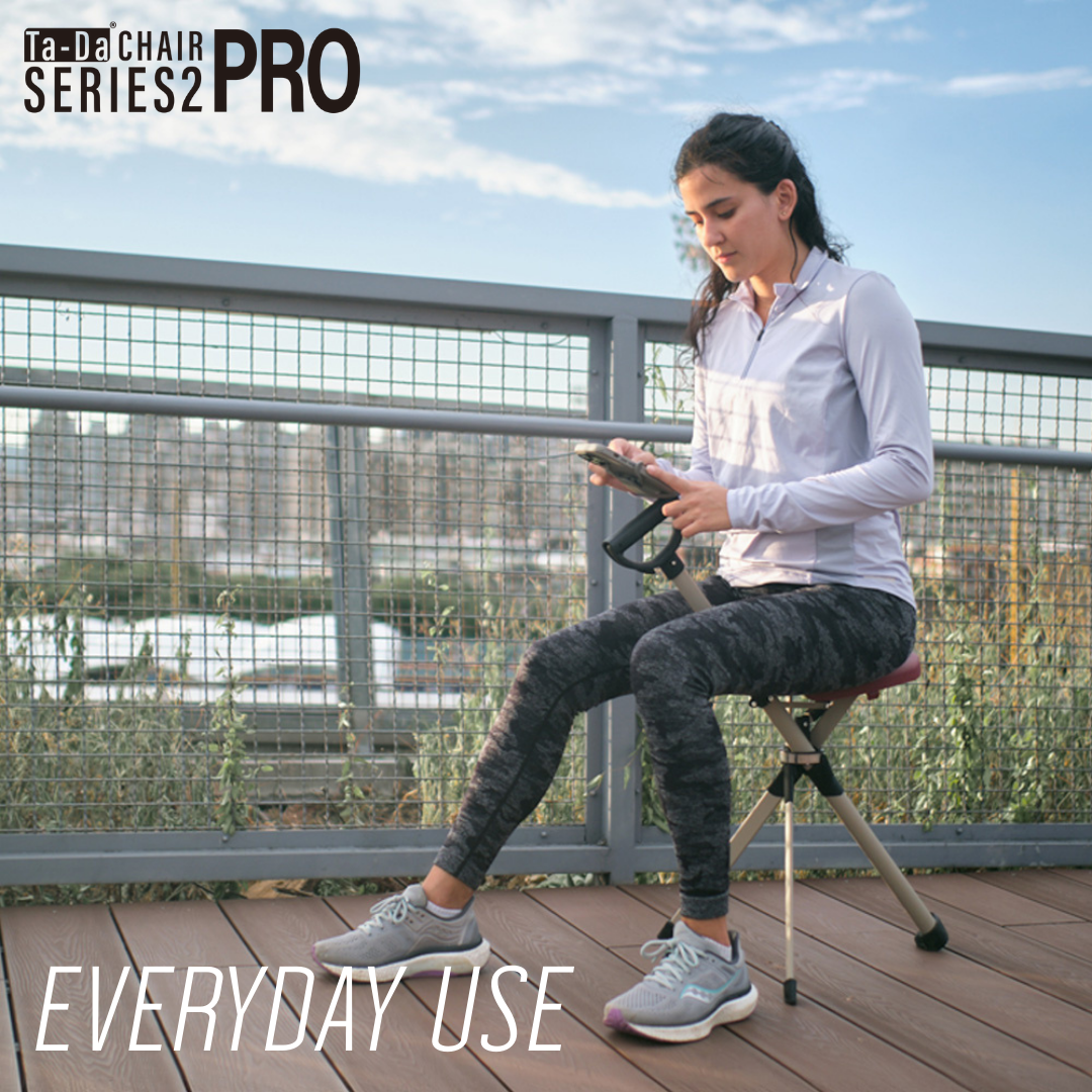 Ta-Da Chair 2 Pro 2-in-1 Walking Seat Stick | Made in Taiwan