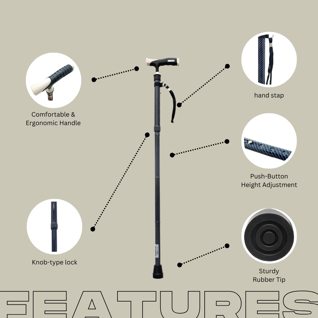 Lifeplus Smart Foldable Walking Stick