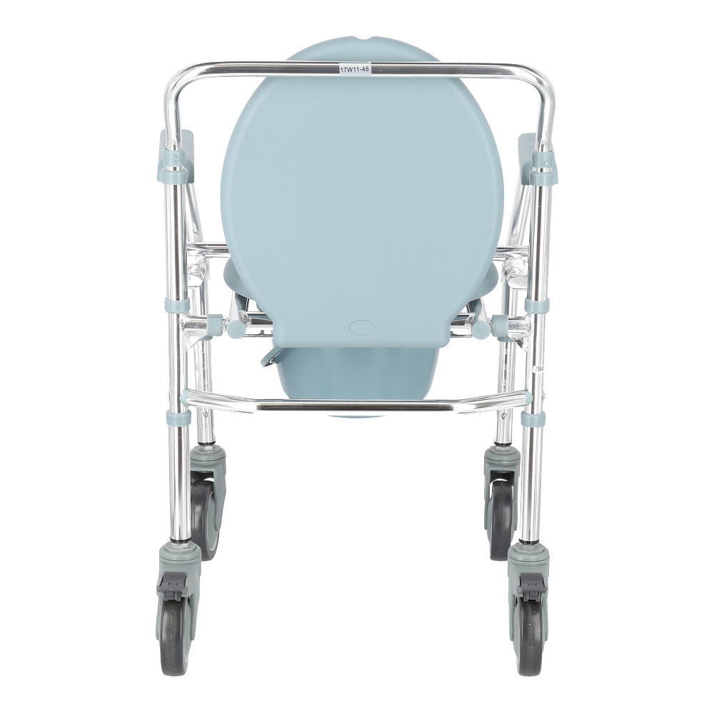 Lifeplus Aluminium Foldable Adjustable Mobile Commode KY696
