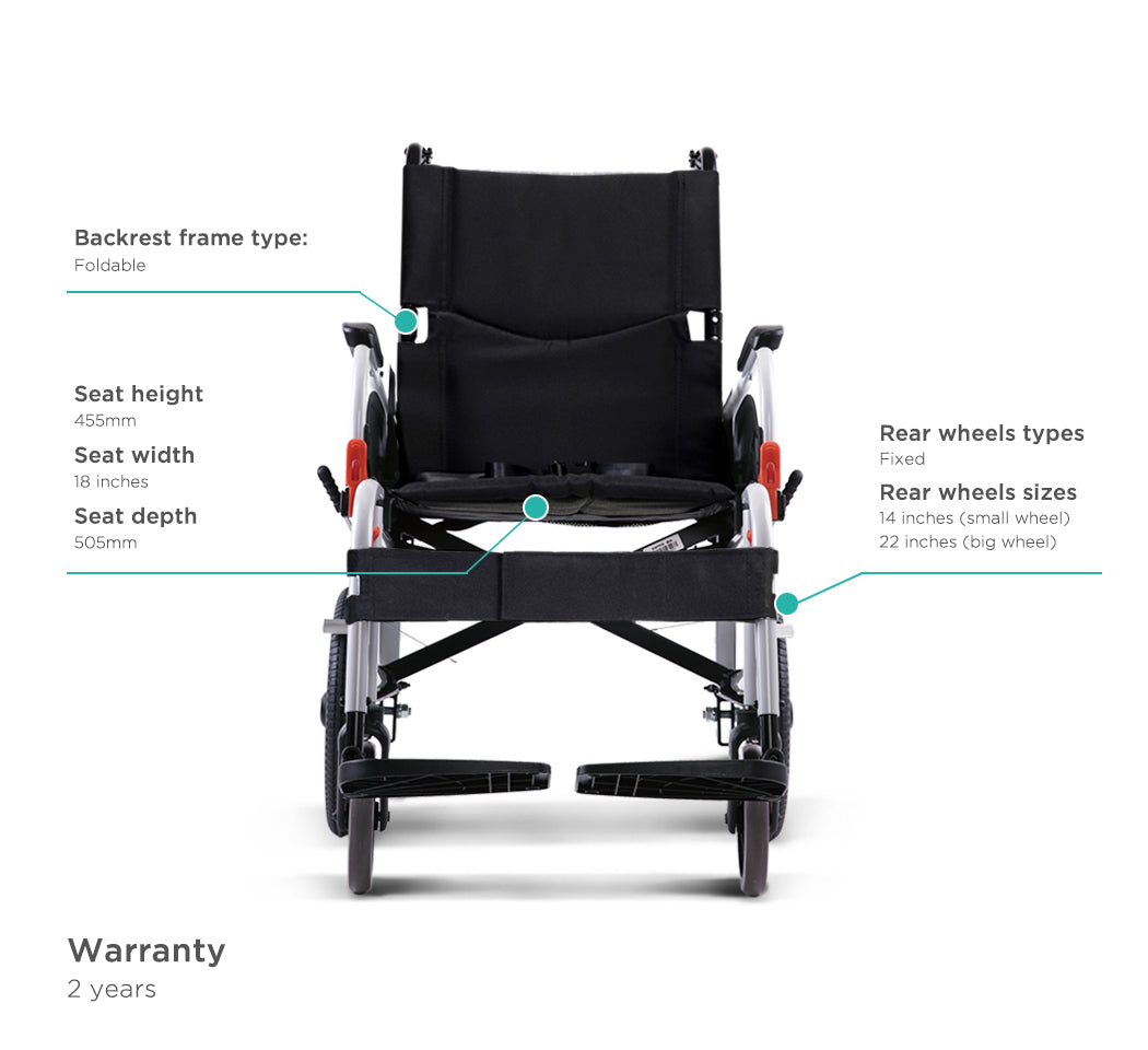 SOMA Agile Detachable Wheelchair