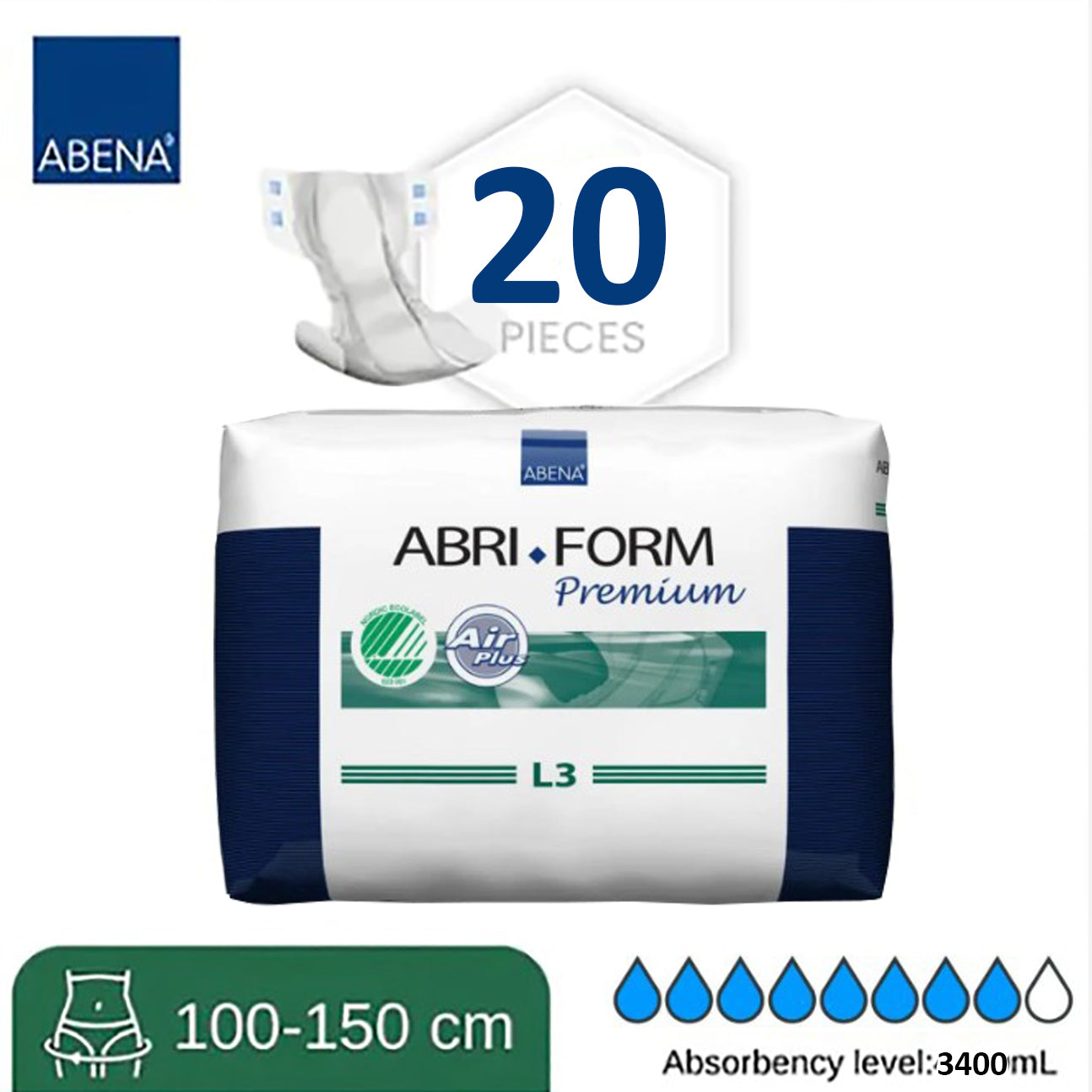 ABENA Slip Premium Tape Diaper (All-in-One Brief)