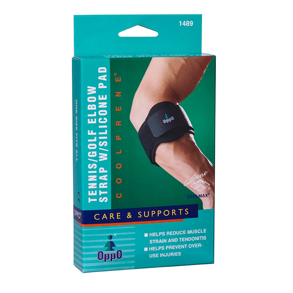 OppO Tennis/Golf Elbow Strap w/ Silicone Pad Coolprene® 1489
