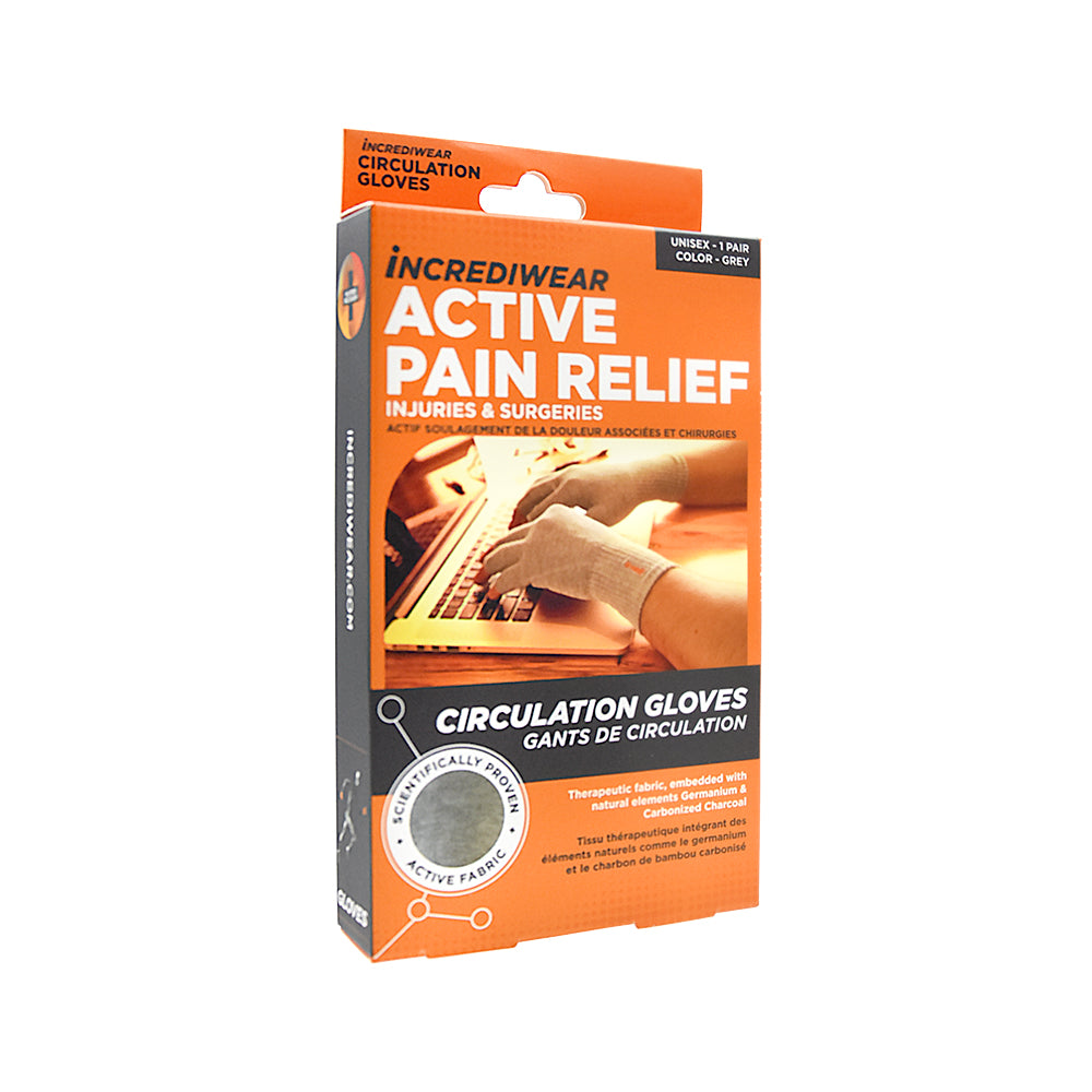 Incrediwear Fingerless Circulation Gloves (Grey)