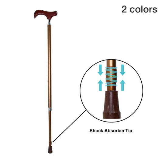 Mobees Luxury Walking Stick w/ Shock Absorber