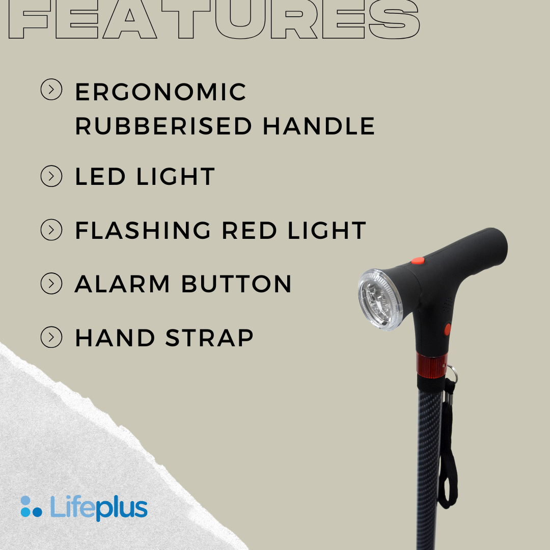 Lifeplus Smart Walking Stick with LED