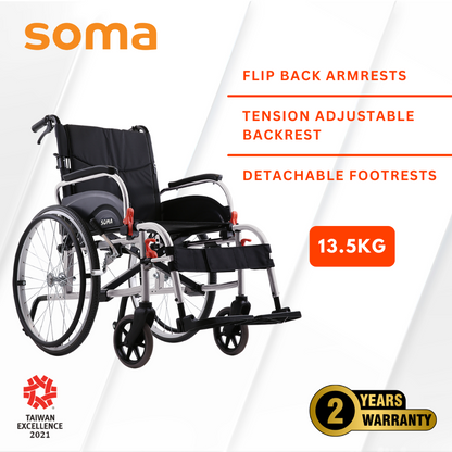 SOMA Agile Detachable Wheelchair