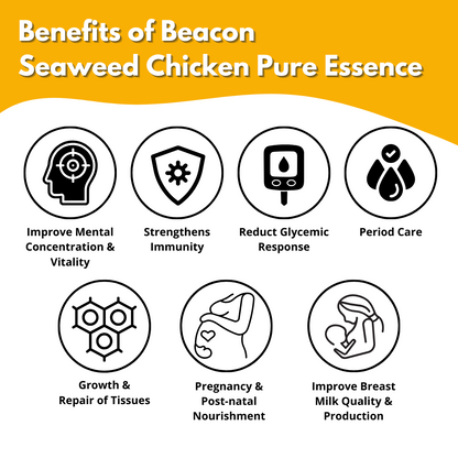 Beacon Seaweed Chicken Pure Essence (80ml X 6pack)