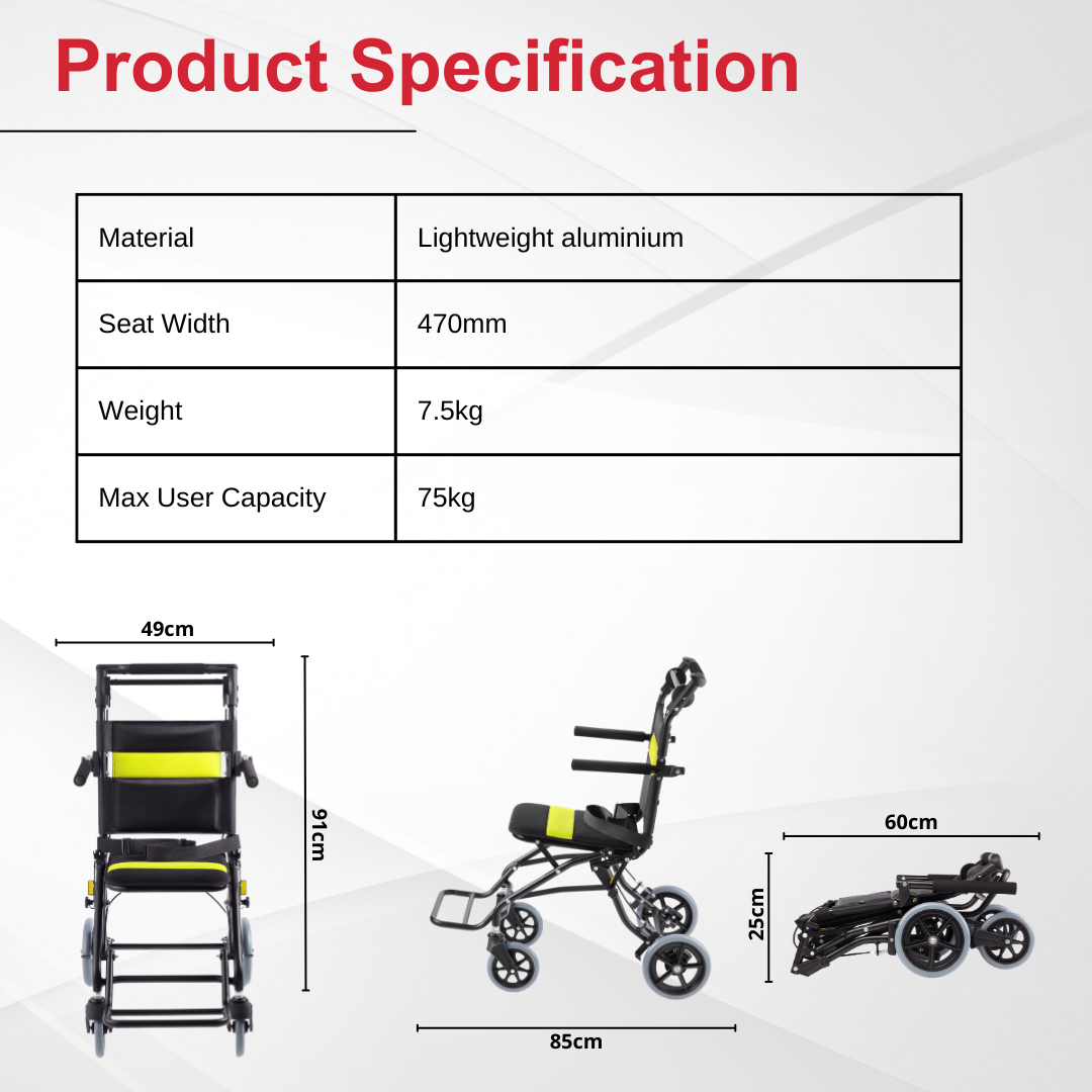 Yuwell Lightweight Transport Chair