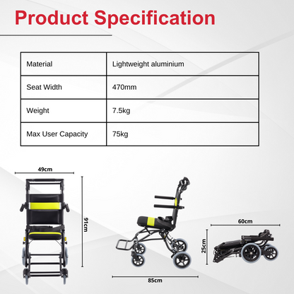 Yuwell Lightweight Transport Chair