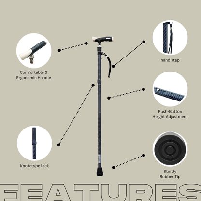 Lifeplus Smart Foldable Walking Stick