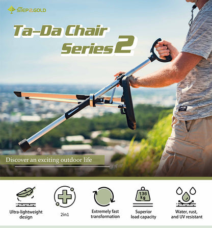 Ta-Da® Chair Series 2 Walking Seat Stick