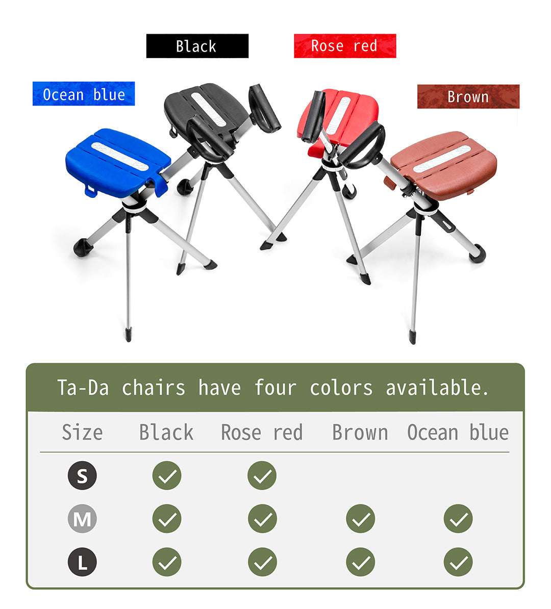 Ta-Da® Chair Series 2 Walking Seat Stick