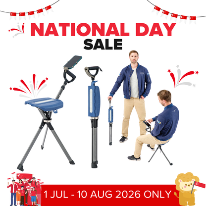 Ta-Da Chair 2 Pro 2-in-1 Walking Seat Stick | Made in Taiwan