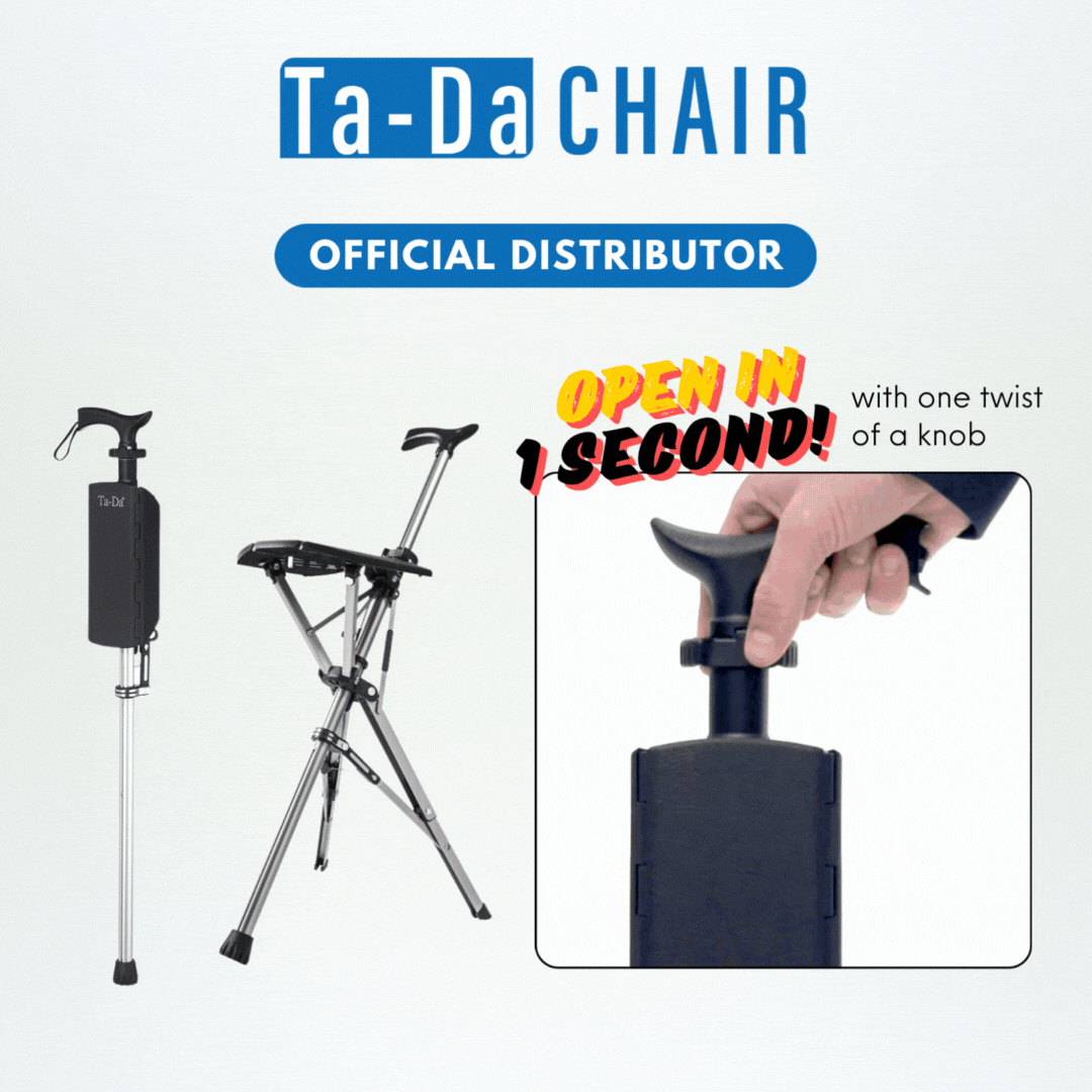 Ta-Da® Chair Convertible Walking Seat Stick
