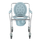 Lifeplus Aluminium Foldable Adjustable Mobile Commode KY696