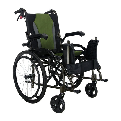 Lifeplus Flip-up Wheelchair PHW863 - Forest Green